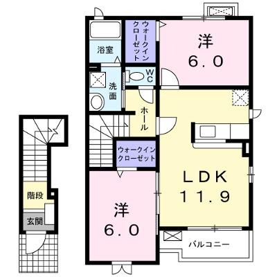 プラシードＳ　Ⅱ 202【管理NO：1-015303102-02020】 ★家具家電は申し込み後に搬入します★の物件画像