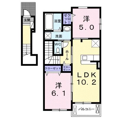 ソレイユルヴァンⅢ 201【管理NO：1-027813001-02010】 ★家具家電は申し込み後に搬入します★の物件画像