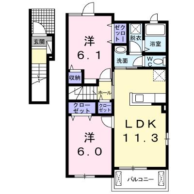 ウィステリア陽寿Ⅳ 201【管理NO：1-021704604-02010】 ★家具家電は申し込み後に搬入します★ ★2026年08月下旬入居可能★の物件画像
