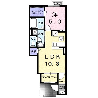 フィレンツェＡ 104【管理NO：1-027630701-01040】 ★家具家電は申し込み後に搬入します★ ★2026年08月中旬入居可能★の物件画像