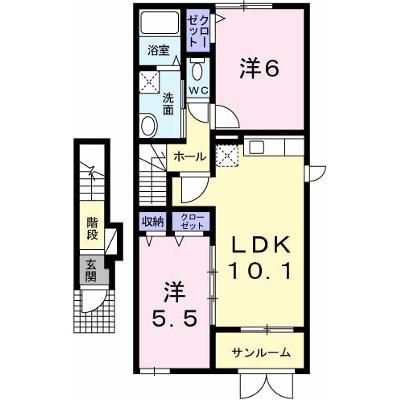 ミルローズＭ 204【管理NO：1-019912801-02040】 ★家具家電は申し込み後に搬入します 2026年08月中旬入居可能の物件画像