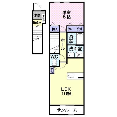 サンリット　ヴィラ 202【管理NO：1-017772001-02020】 2026年07月中旬入居可能の物件画像