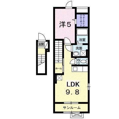 クローバー　ハウス 201【管理NO：1-017938001-02010】 ★家具家電は申し込み後に搬入します 2026年08月中旬入居可能の物件画像