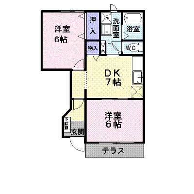 シャン・ド・ボムＡ 102【管理NO：1-009373601-01020】 ★家具家電は申し込み後に搬入します 2026年07月中旬入居可能の物件画像