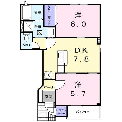 ポップファームⅡ 103【管理NO：1-014211902-01030】 2026年08月上旬入居可能の物件画像
