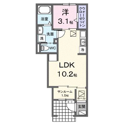 サンフラワー太田駅サイドＤ 102【管理NO：1-027600904-01020】 ★家具家電は申し込み後に搬入します 2026年08月上旬入居可能の物件画像