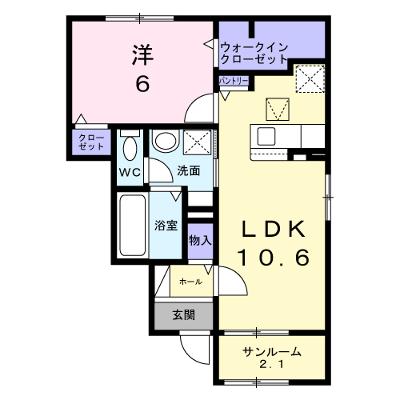 ジール 103【管理NO：1-028593201-01030】 ★家具家電は申し込み後に搬入します★ ★2026年10月上旬入居可能★の物件画像