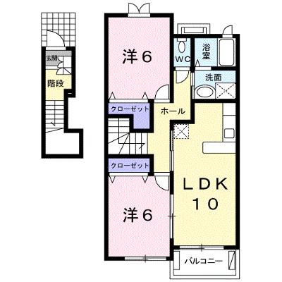 メゾン　ラルゴ　Ｂ棟 201【管理NO：1-013162302-02010】 ★家具家電は申し込み後に搬入します★の物件画像