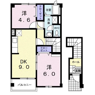 メゾンドゥー・ａｙｕ　Ⅰ 202【管理NO：1-013188701-02020】 ★家具家電は申し込み後に搬入します★の物件画像