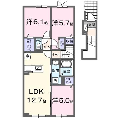 カーチス 203【管理NO：1-027373801-02030】 ★家具家電は申し込み後に搬入します★の物件画像