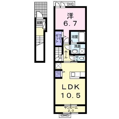 ラ　フォンテ　ヴィラ　Ｋ２ 202【管理NO：1-020830502-02020】 ★家具家電は申し込み後に搬入します 2026年08月中旬入居可能の物件画像