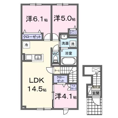アーデルハイツ　Ｂ 202【管理NO：1-027671402-02020】 2026年08月上旬入居可能の物件画像