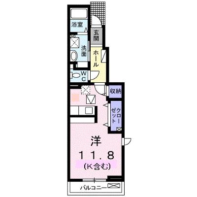 カサ　ファヴォリート 101【管理NO：1-024938601-01010】 ★家具家電は申し込み後に搬入しますの物件画像