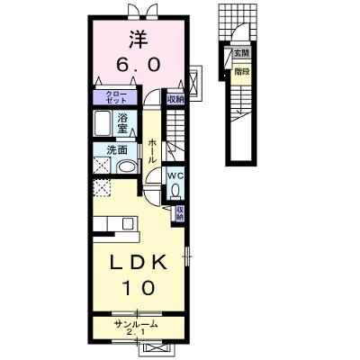 ラ・カーサ・フィオーレⅠ 201【管理NO：1-015172901-02010】 ★家具家電は申し込み後に搬入します 2026年08月下旬入居可能の物件画像
