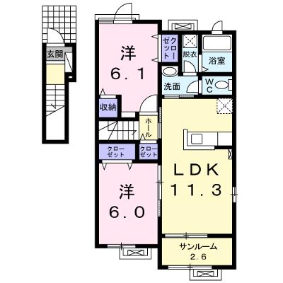 グランシェールＡ 201【管理NO：1-020675501-02010】 2026年08月上旬入居可能の物件画像