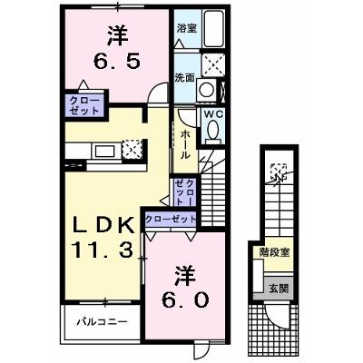 プリンシペ　イシモタ 203【管理NO：1-013373001-02030】 ★家具家電は申し込み後に搬入します★の物件画像