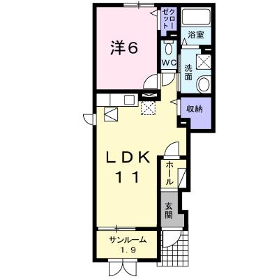 ラングレー飛鳥Ⅲ 101【管理NO：1-017005503-01010】 ★家具家電は申し込み後に搬入します 2026年07月中旬入居可能の物件画像