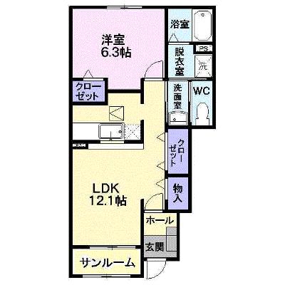 パレ・シャルウィＢ 213【管理NO：1-013906902-01030】 ★家具家電は申し込み後に搬入します★ ★2026年08月下旬入居可能★の物件画像
