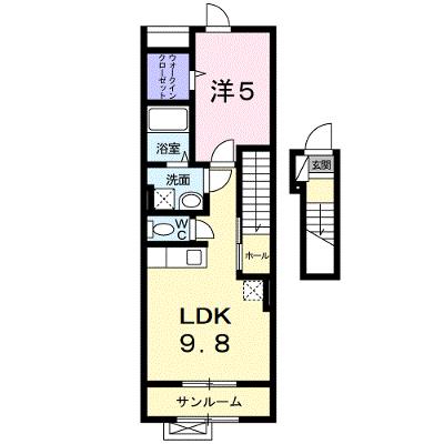 サンリットホーム 202【管理NO：1-019566001-02020】 ★家具家電は申し込み後に搬入します 2026年08月上旬入居可能の物件画像