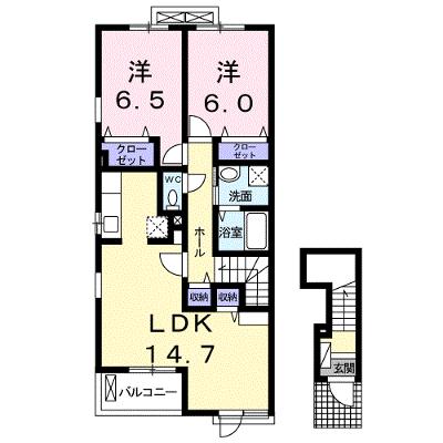 サニージェントリー　Ｃ 201【管理NO：1-021528403-02010】 ★家具家電は申し込み後に搬入します★の物件画像