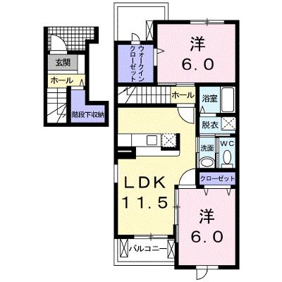 ファインロイテⅣ 201【管理NO：1-013299402-02010】 ★家具家電は申し込み後に搬入します★の物件画像
