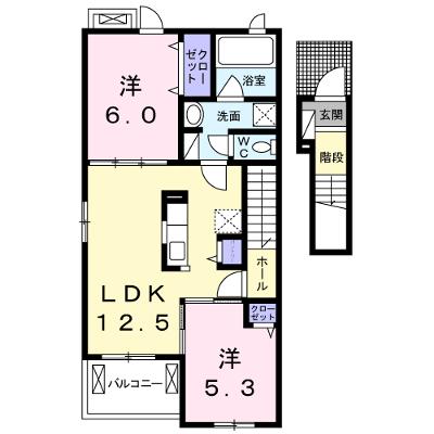 カーサ・ドマーニＢ 203【管理NO：1-022133302-02030】 ★家具家電は申し込み後に搬入します★の物件画像