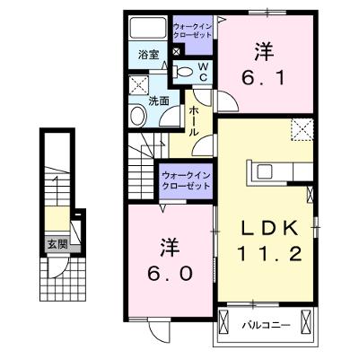 希望　Ｎｏｚｏｍｉ　Ｂ 202【管理NO：1-017671102-02020】 ★家具家電は申し込み後に搬入します 2026年07月中旬入居可能の物件画像