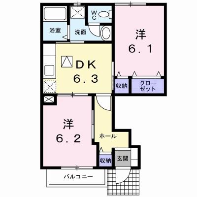スウィートセトルフラワー・Ａ 101【管理NO：1-011565401-01010】 2026年08月上旬入居可能の物件画像
