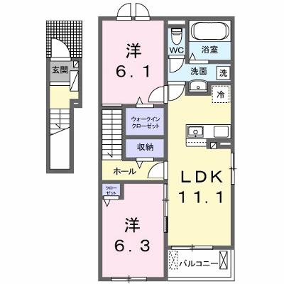モンレーヴ 201【管理NO：1-028158301-02010】 ★家具家電は申し込み後に搬入しますの物件画像