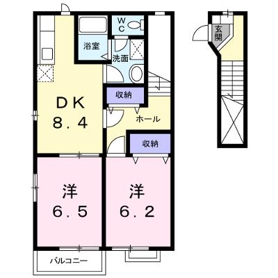 サンパティークⅡ 203【管理NO：1-012213001-02030】 ★家具家電は申し込み後に搬入します 2026年08月上旬入居可能の物件画像