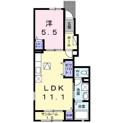 エレガンテ 103【管理NO：1-019518001-01030】 ★家具家電は申し込み後に搬入します 2026年08月中旬入居可能の物件画像