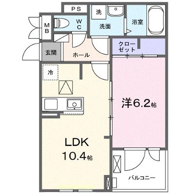 マグノーリエ 104【管理NO：1-027794901-01040】 ★家具家電は申し込み後に搬入します★の物件画像