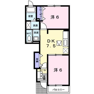 グレイスフルＢ 102【管理NO：1-013647902-01020】 ★家具家電は申し込み後に搬入します★の物件画像