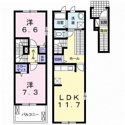 シャトン　ミョル 201【管理NO：1-019009101-02010】 2026年07月中旬入居可能の物件画像