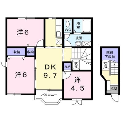 シャン・ド・フルールⅢ 201【管理NO：1-011820901-02010】 ★家具家電は申し込み後に搬入します 2026年09月上旬入居可能の物件画像