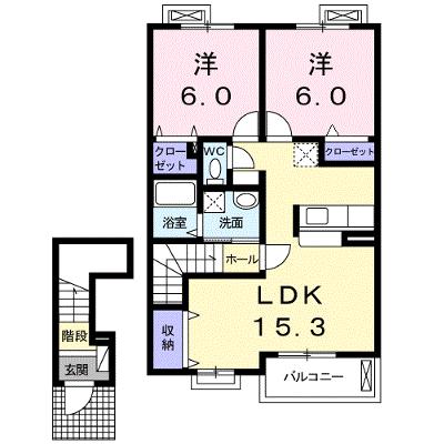 コンフォルターブル　Ⅱ 202【管理NO：1-016215702-02020】 2026年07月中旬入居可能の物件画像