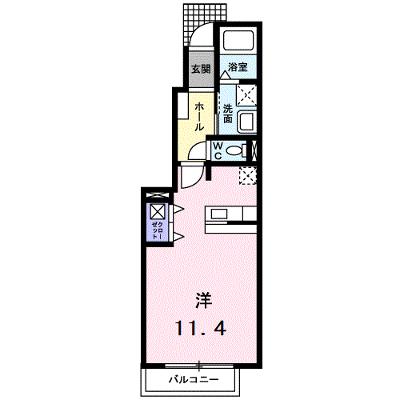 アクテュエル・ＳⅡ 104【管理NO：1-013991501-01040】 ★家具家電は申し込み後に搬入します 2026年08月上旬入居可能の物件画像