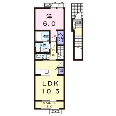 アバンスライズ 203【管理NO：1-018701401-02030】 ★家具家電は申し込み後に搬入します 2026年08月上旬入居可能の物件画像