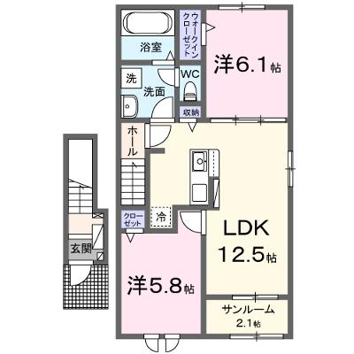 アイキューブ　上関 205【管理NO：1-027835901-02050】 ★家具家電は申し込み後に搬入します 2026年08月上旬入居可能の物件画像