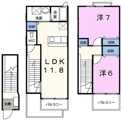 アルバ　シノタケ 203【管理NO：1-012801101-02030】 2026年08月中旬入居可能の物件画像