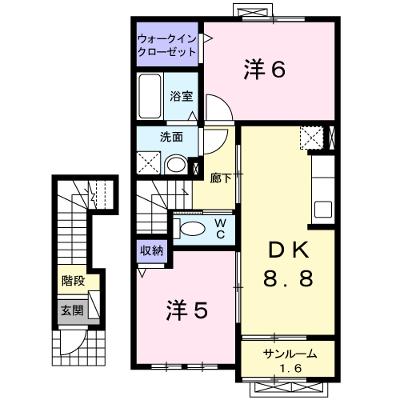 ヴィラ・清瀧　Ａ 202【管理NO：1-016388801-02020】 ★家具家電は申し込み後に搬入しますの物件画像