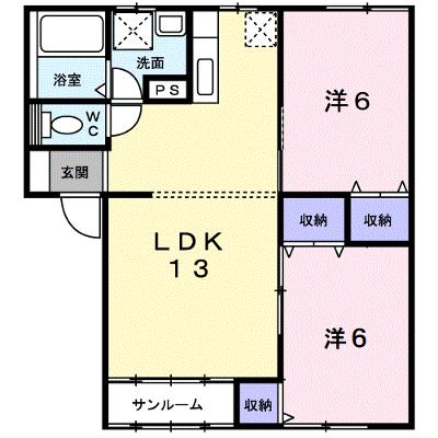 アマリュ－ジュＦ・Ｂ 202【管理NO：1-004732202-02020】 ★家具家電は申し込み後に搬入します 2026年07月下旬入居可能の物件画像