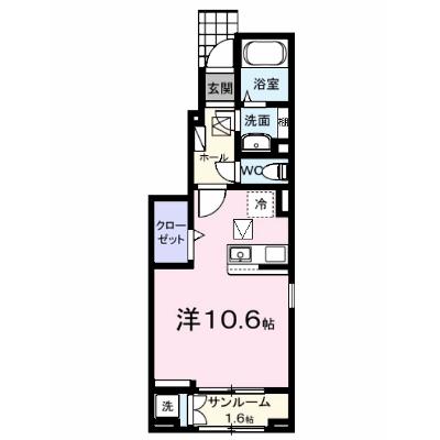 ヒルズ山王林 101【管理NO：1-028334001-01010】 ★家具家電は申し込み後に搬入します 2026年07月下旬入居可能の物件画像