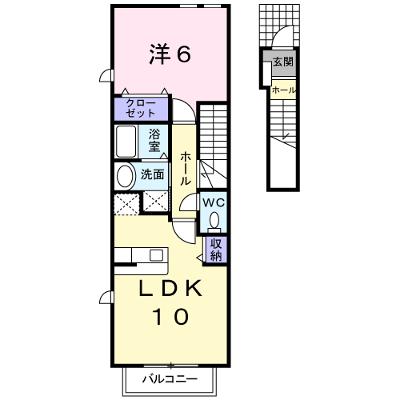 Ｃｈｅｒｒｙ’ｓ　Ｖｉｌｌａ 204【管理NO：1-014600201-02040】 2026年08月上旬入居可能の物件画像