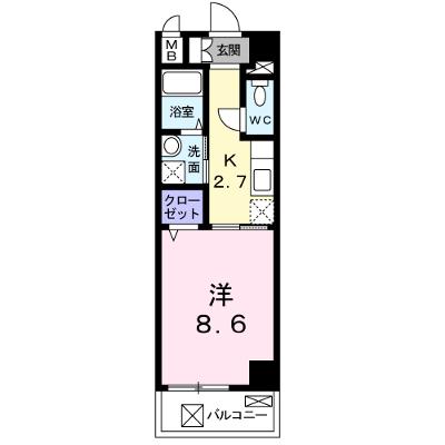 ヒルズ　ビッグ　ウエスト 101【管理NO：1-015454101-01010】 ★家具家電は申し込み後に搬入します 2026年08月中旬入居可能の物件画像