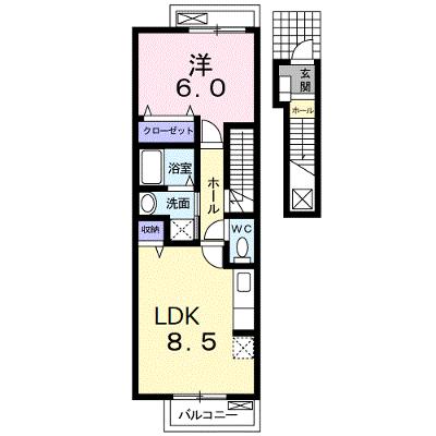 イースト　コースト 203【管理NO：1-014717501-02030】 ★家具家電は申し込み後に搬入します★ ★2026年08月上旬入居可能★の物件画像