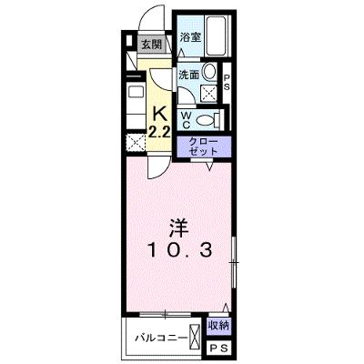 リズミン 201【管理NO：1-024815801-02010】 ★家具家電は申し込み後に搬入します 2026年07月下旬入居可能の物件画像