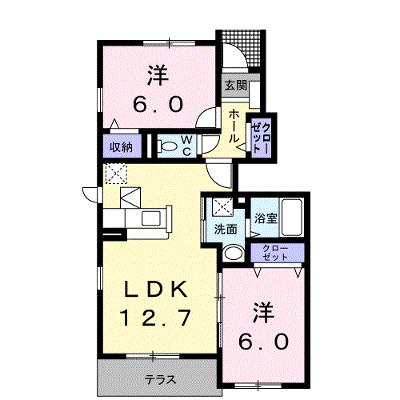 ライラック　Ｂ 102【管理NO：1-014939802-01020】 2026年08月中旬入居可能の物件画像