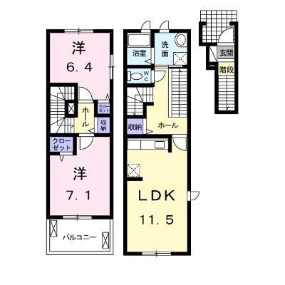 フリシュ・Ｍ 201【管理NO：1-018213201-02010】 ★家具家電は申し込み後に搬入します 2026年08月上旬入居可能の物件画像