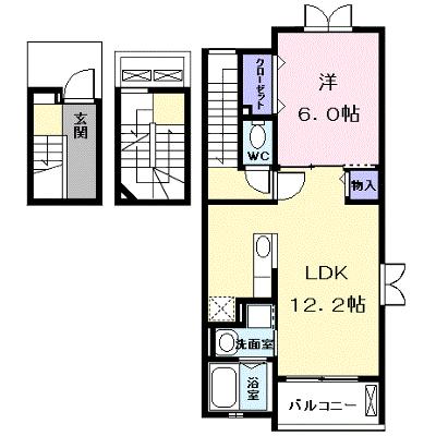 アリーヴィオⅢサウス 301【管理NO：1-017512401-03010】 2026年08月下旬入居可能の物件画像